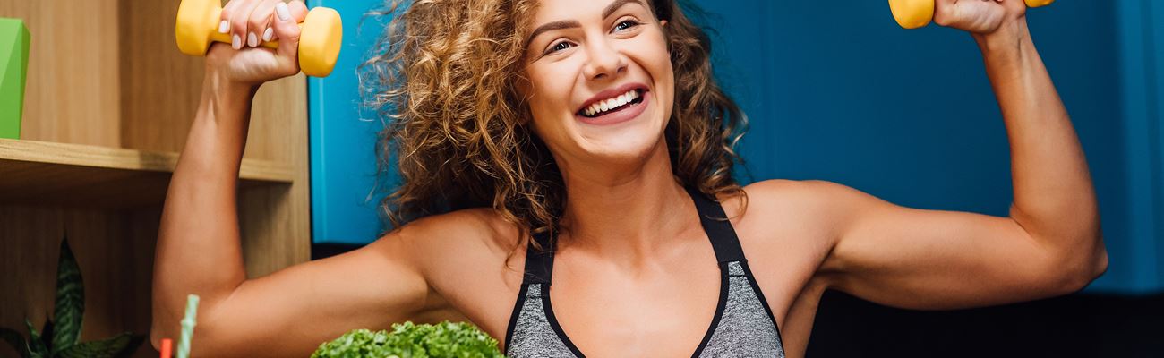 Gesunde Sportnahrung mit natürlichen Produkten